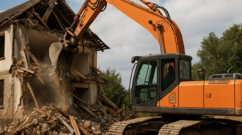 Как правильно демонтировать дом на участке?