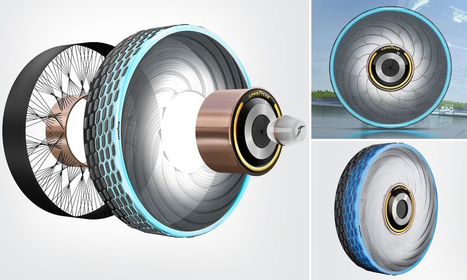 Компания Goodyear придумала самовосстанавливающиеся шины  
