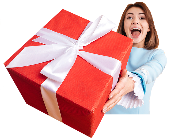 Выбери сюрприз. Подарок девушке. Дарим подарки. Подарок на белом фоне. Большая коробка для подарка.