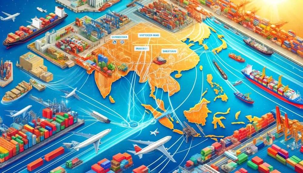 Современные методы доставки грузов из Азии: Китай, Индия и Вьетнам