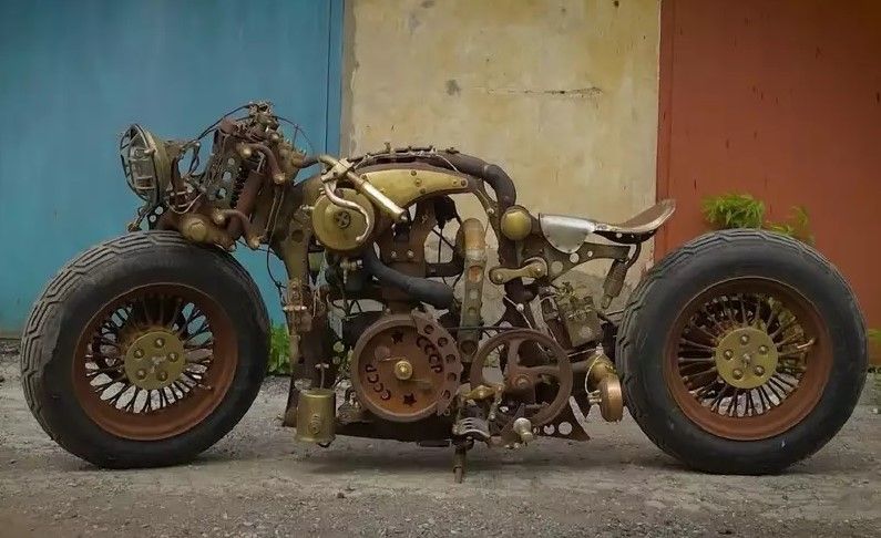 Проект «СССР» — уникальный мотоцикл из Тулы. Видео.